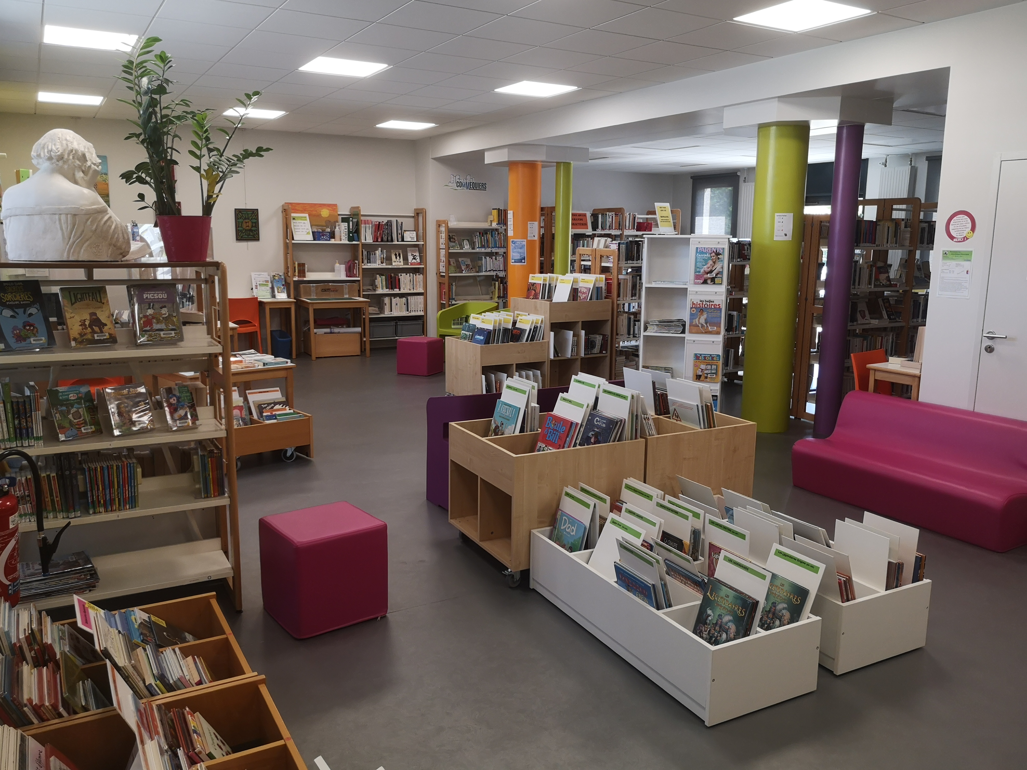 Vue globale des espaces de lecture