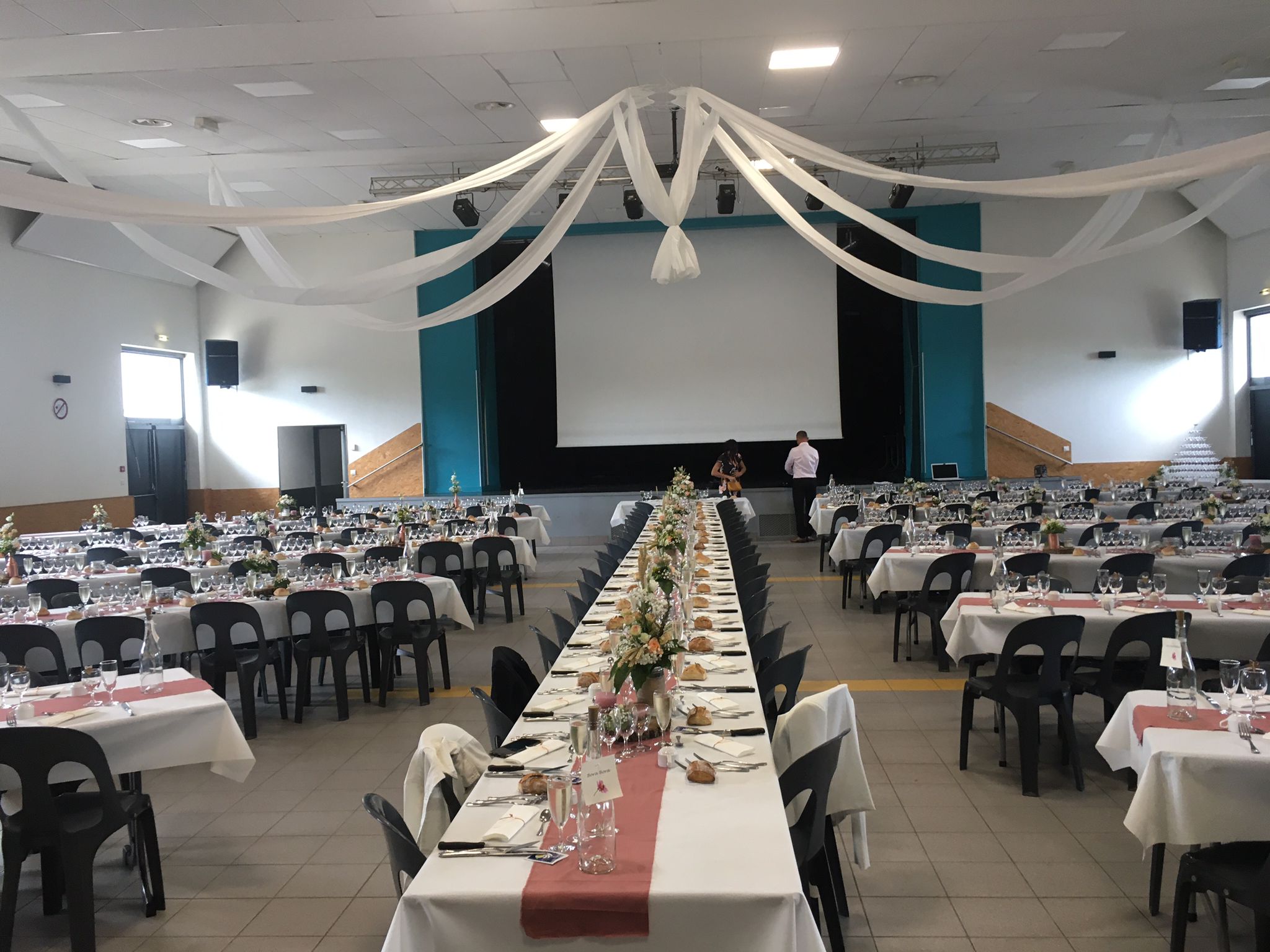 Disposition salle pour un Mariage 
