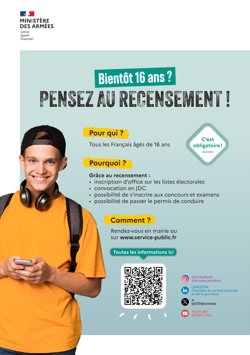 Affiche recensement