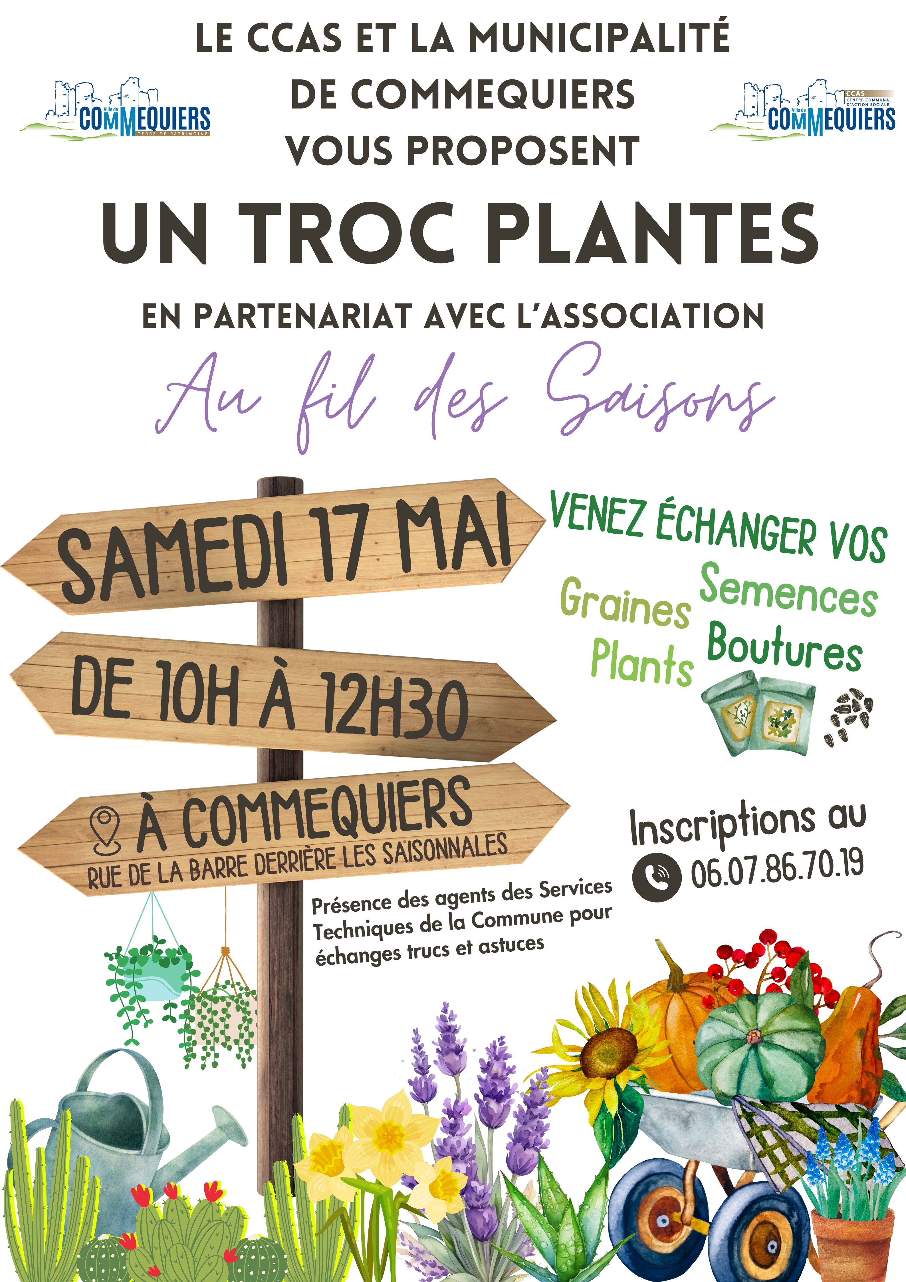 Affiche troc plantes
