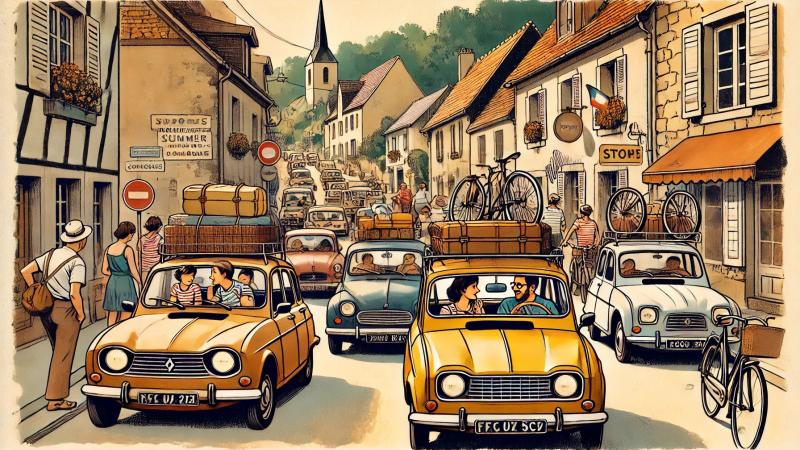 Bouchon routier années 1970