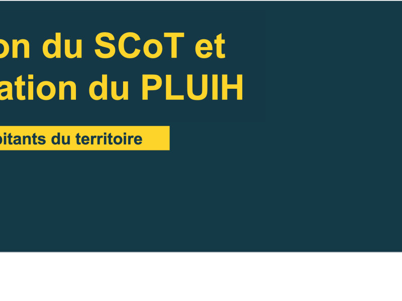 Concertation SCoT et PLUi-H